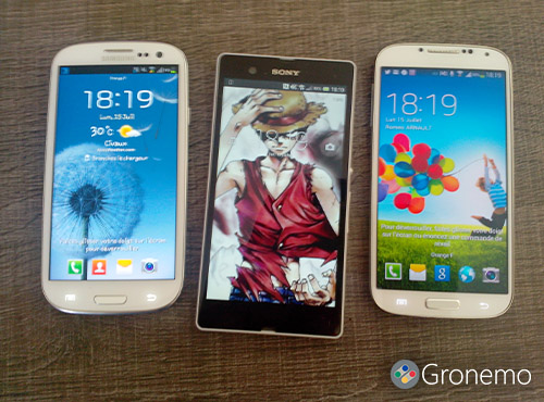 Comparatif Samsung Galaxy S4