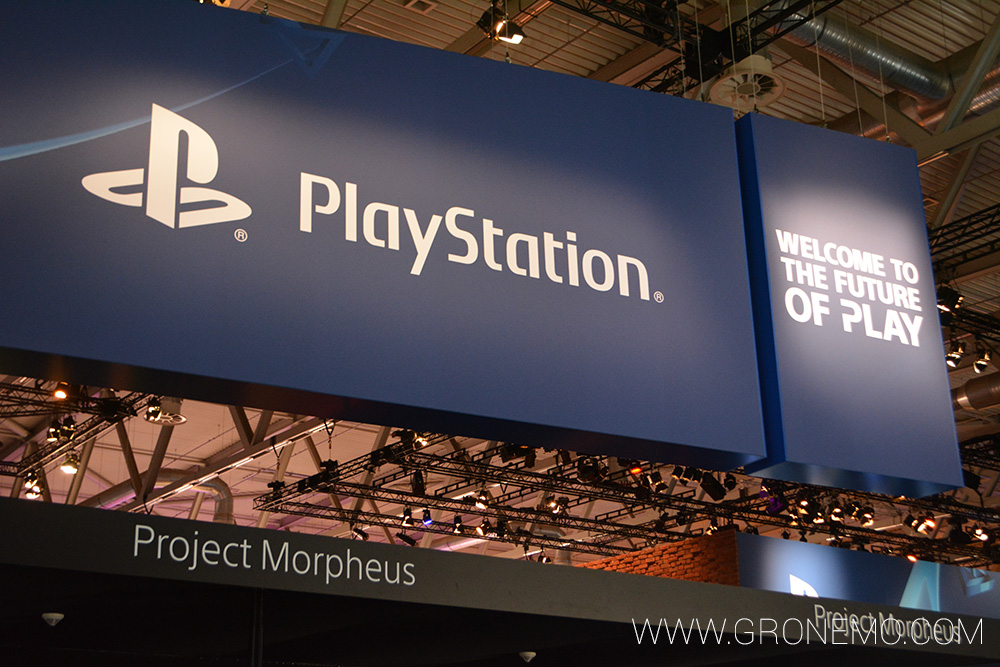 Le stand PlayStation où l'on pouvait tester le Project Morpheus.